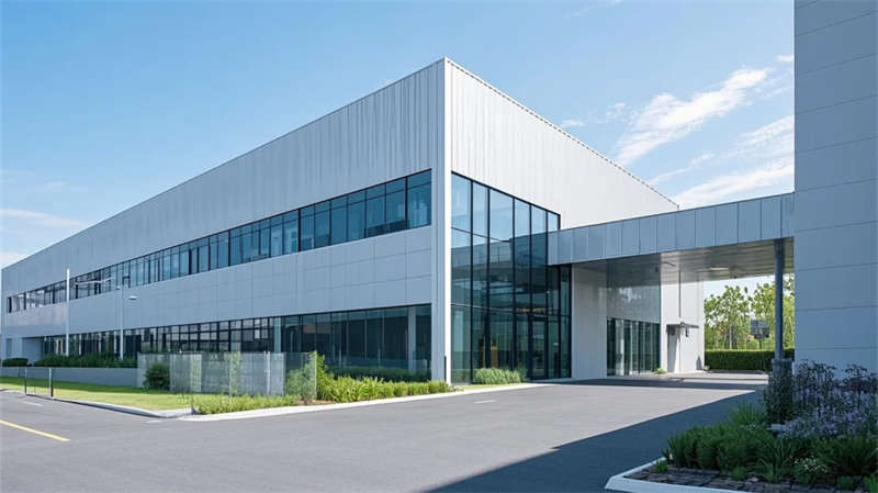 合肥厂房装修，光影与生态交融的极简工业美学空间