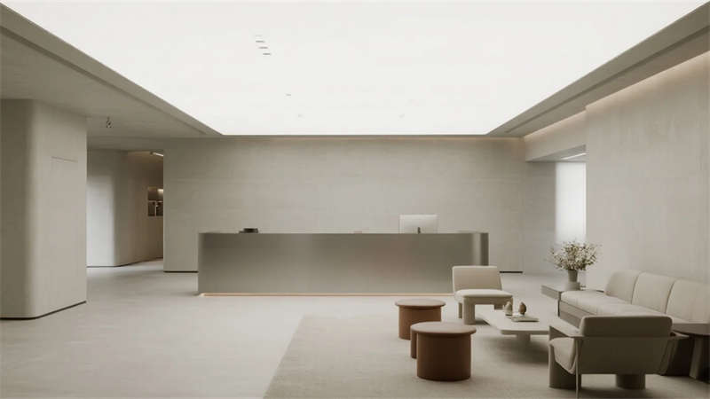 合肥办公室展厅设计，科技与自然交融的极简美学