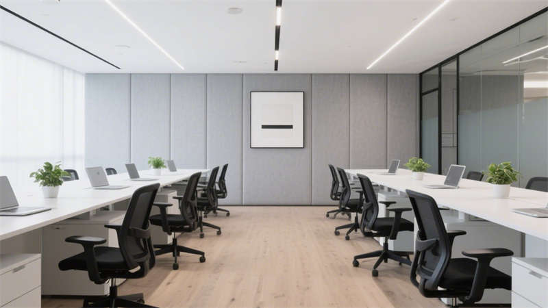 合肥1500平办公室装修，打造极简质感与高效协作空间