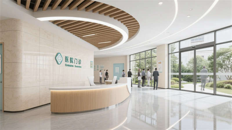 疗愈绿洲，光影共生——合肥6000平医院装修设计效果图