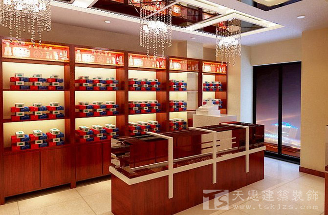 烟酒店装修效果图