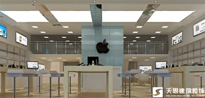 合肥苹果专卖店设计装修风格，专卖店装修，专卖店设计