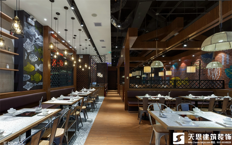 合肥火锅店设计装修应该注意的事项，火锅店效果图，火锅店装饰设计，火锅店设计