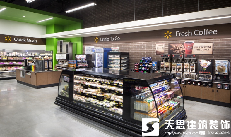 合肥比那里的装修设计时尚与实用的结合，便利店装修，便利店设计