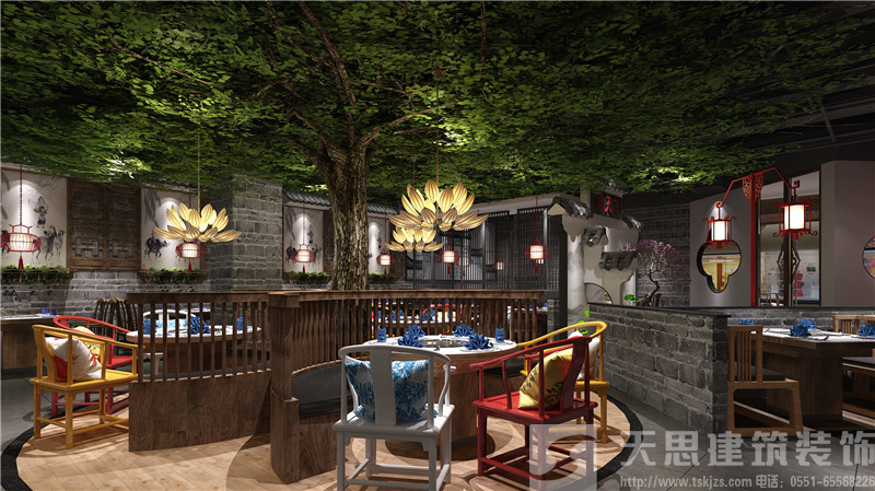 天思专业做火锅店装修